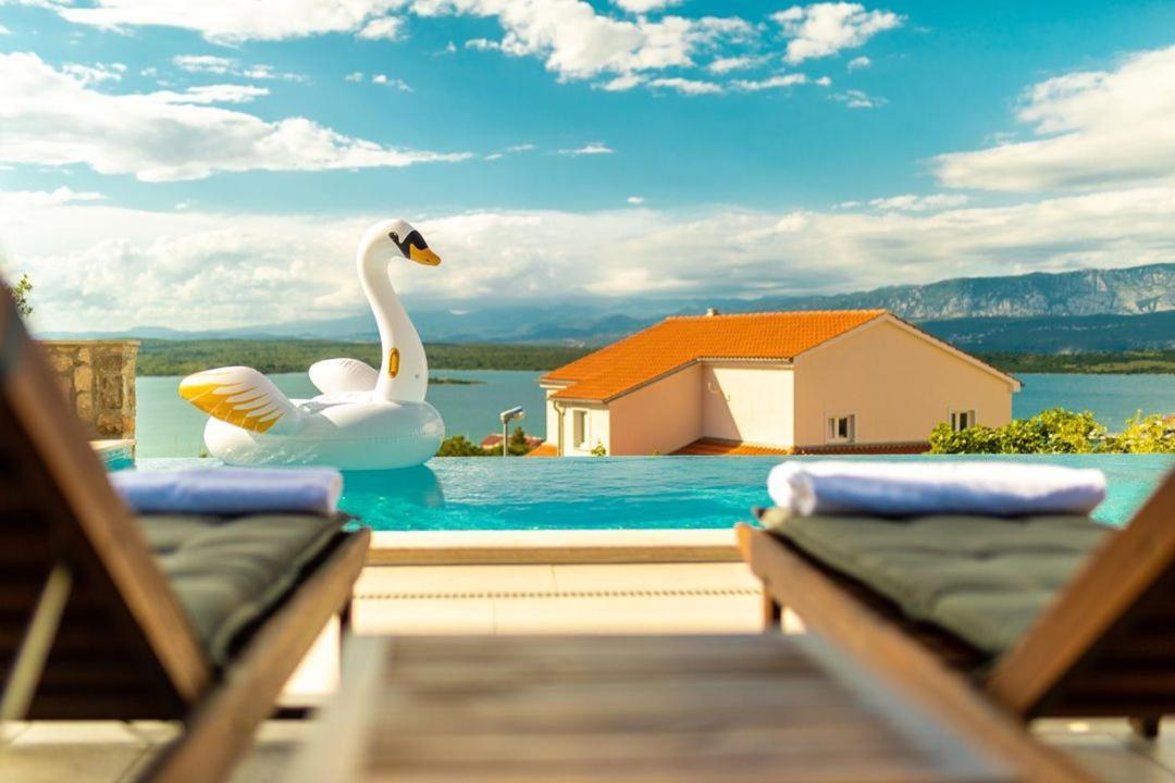 Luxury Villa Allen With Pool Klimno Exterior photo