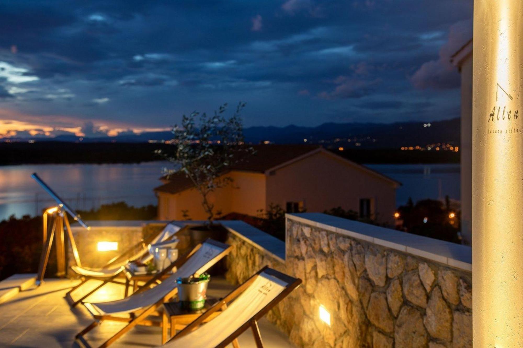 Luxury Villa Allen With Pool Klimno Room photo